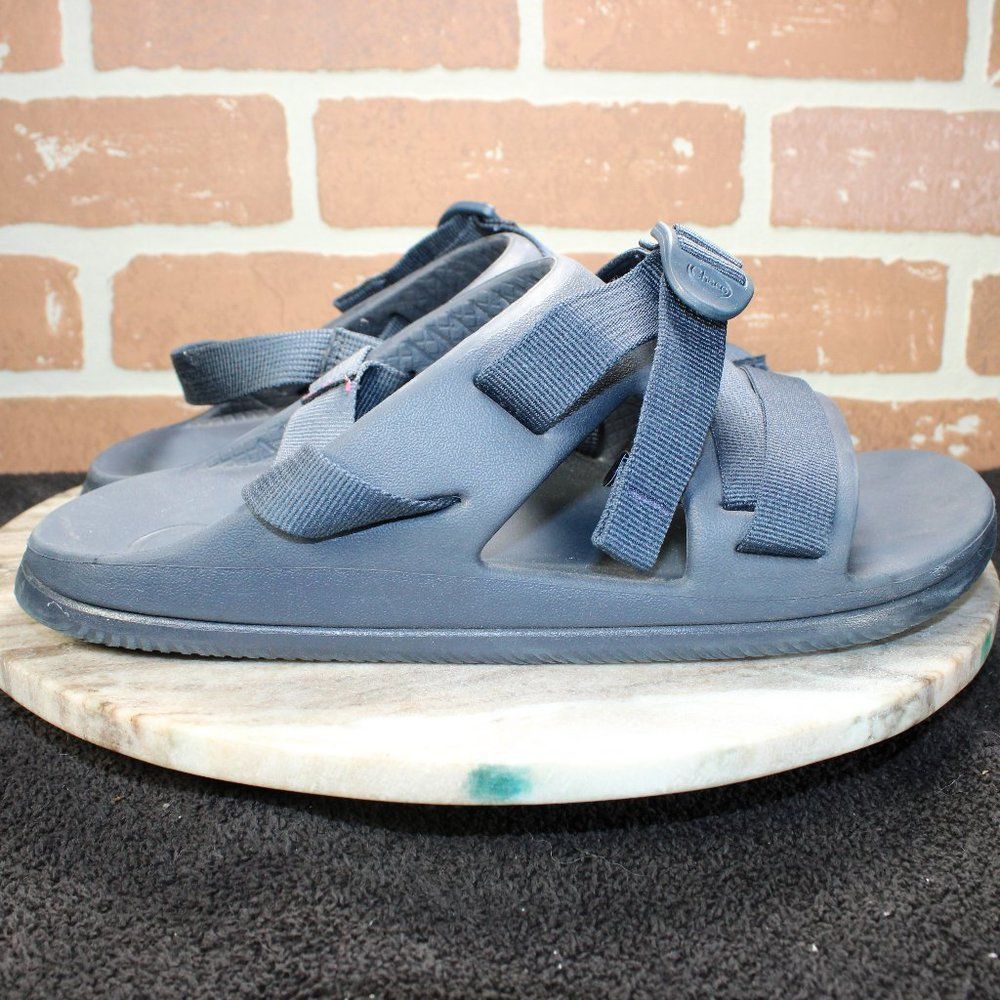 Chaco Mens Size 9 Chillos Sandals Comfort Slip On Strappy Shoes Blue.